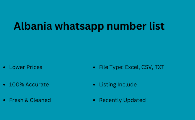 Albania whatsapp number list