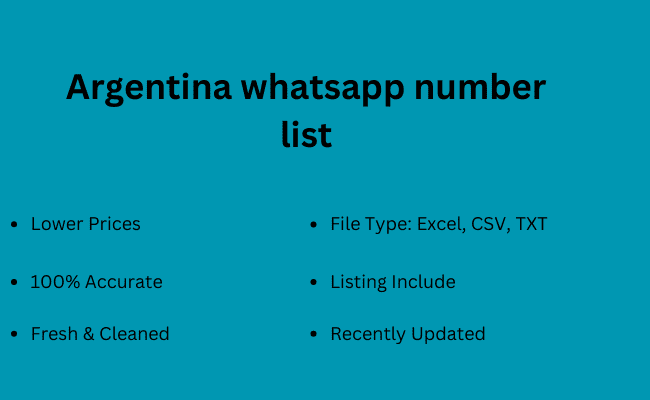 Argentina whatsapp number list