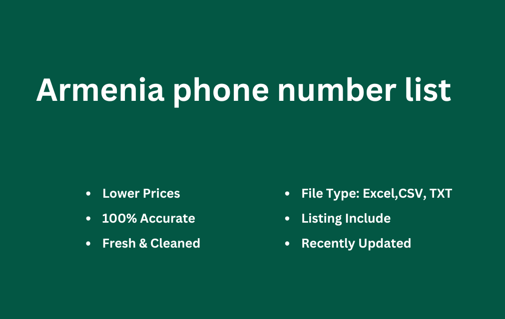 Armenia phone number list