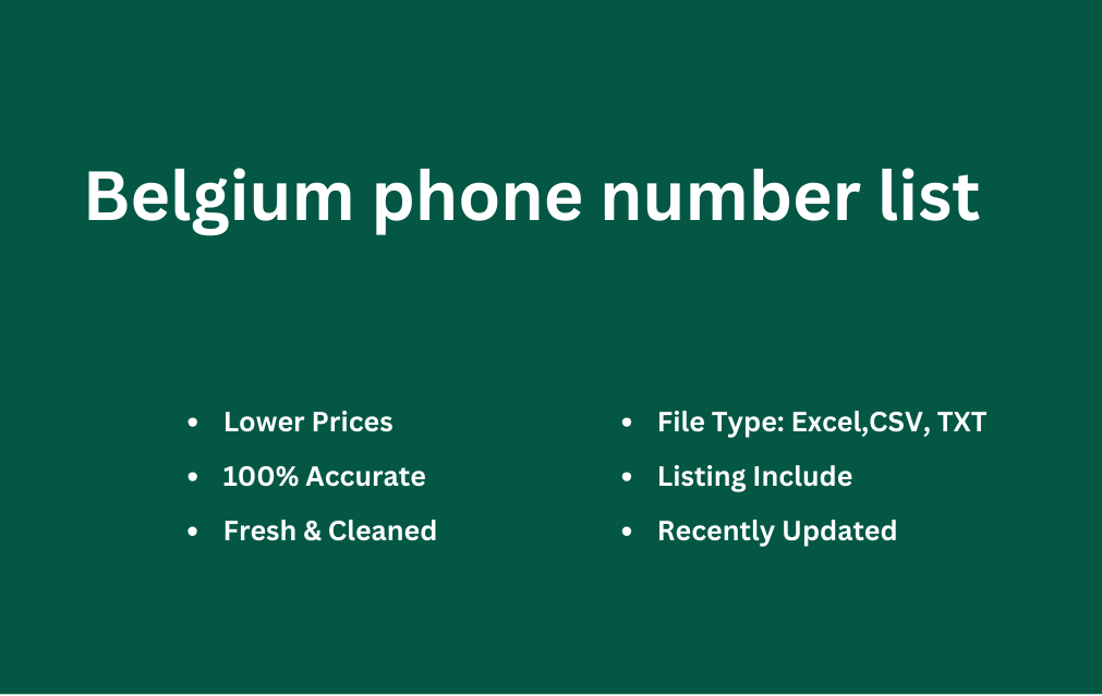 Belgium phone number list