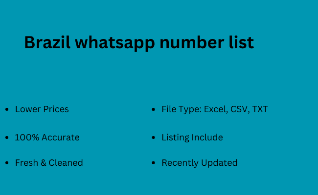 Brazil whatsapp number list