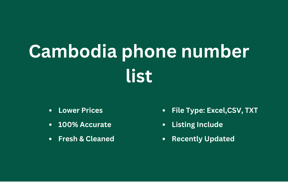 Cambodia phone number list