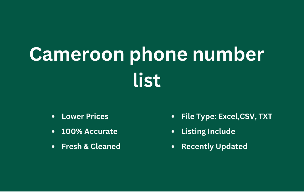 Cameroon phone number list