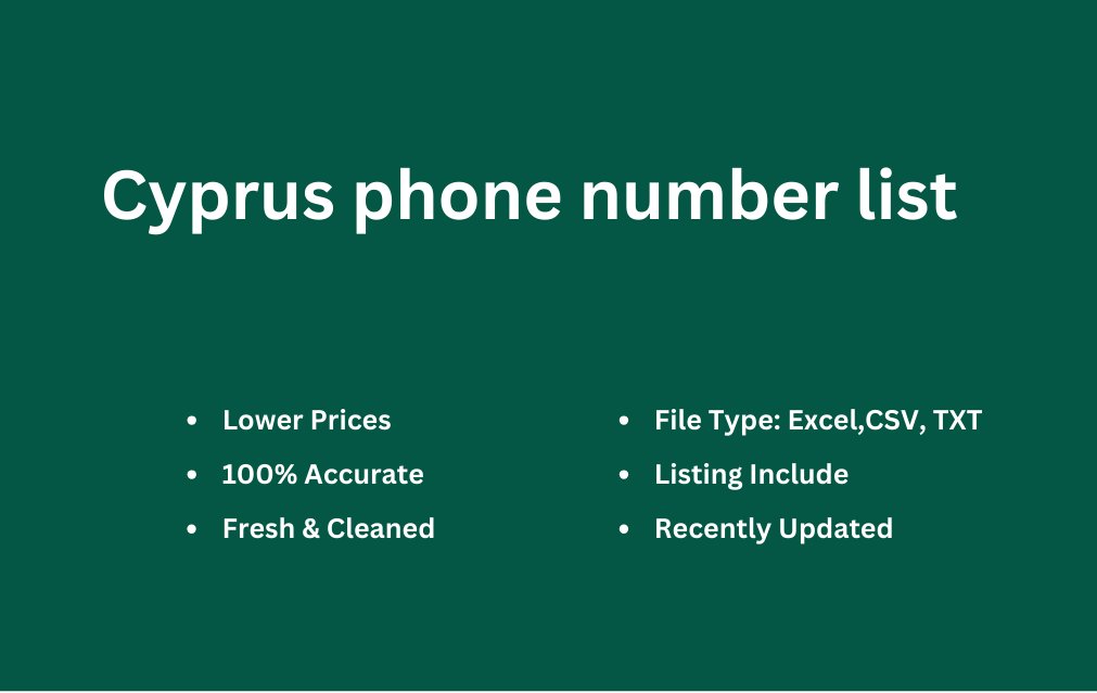 Cyprus phone number list