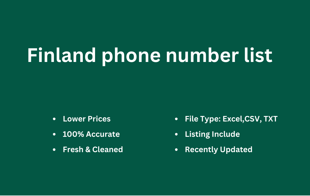 Finland phone number list