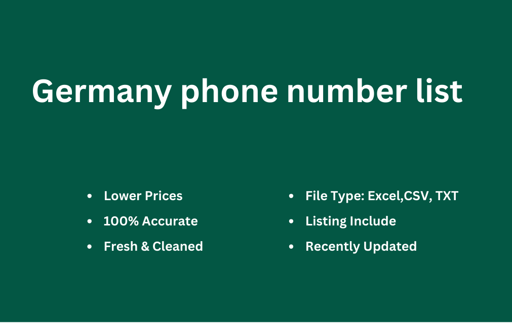 Germany phone number list