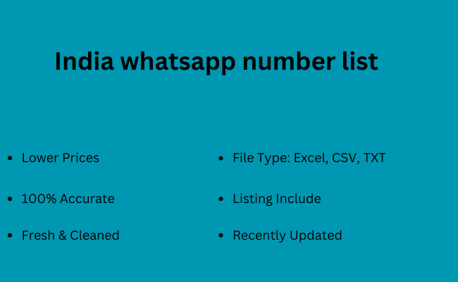 India whatsapp number list