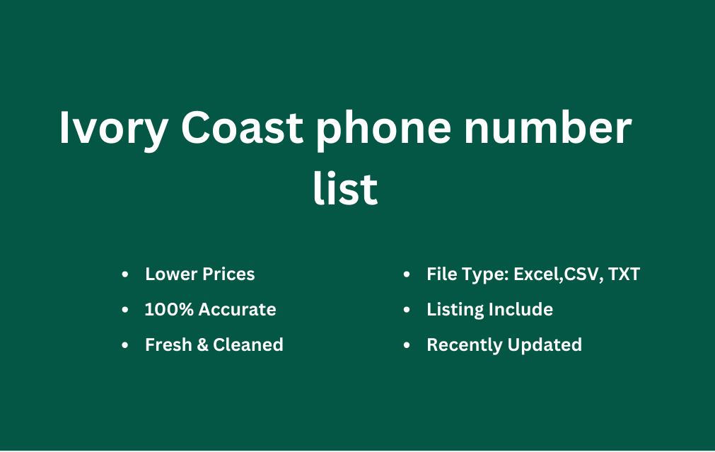 Ivory Coast phone number list