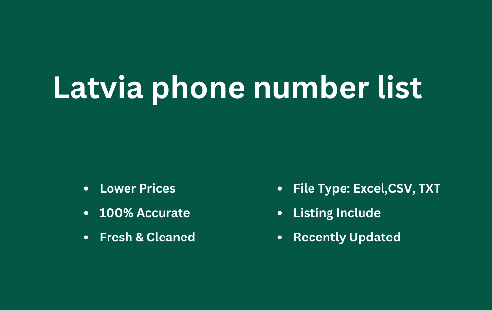 Latvia phone number list