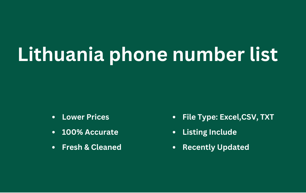 Lithuania phone number list