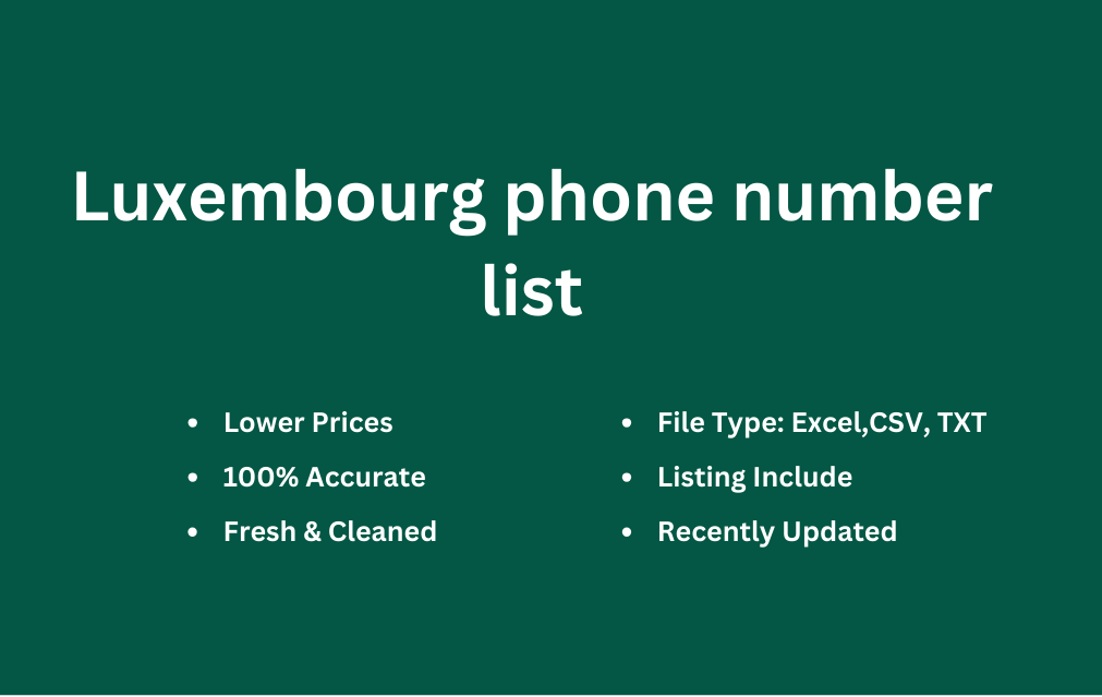Luxembourg phone number list