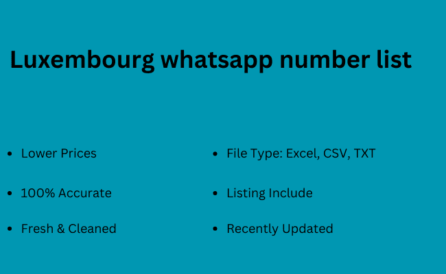 Luxembourg whatsapp number list