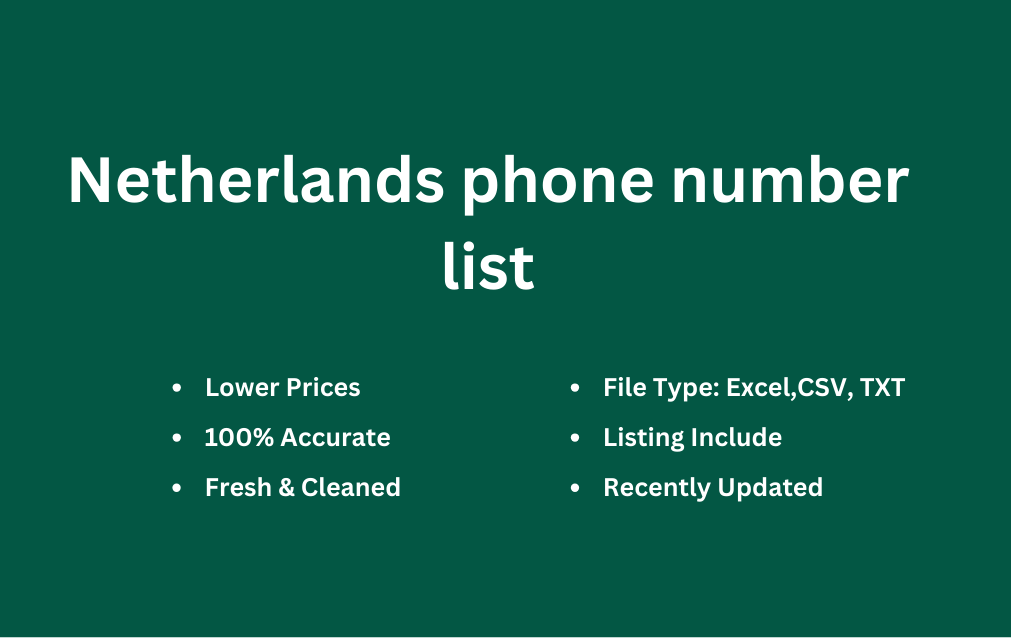 Netherlands phone number list