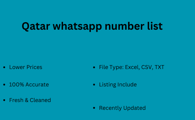Qatar whatsapp number list