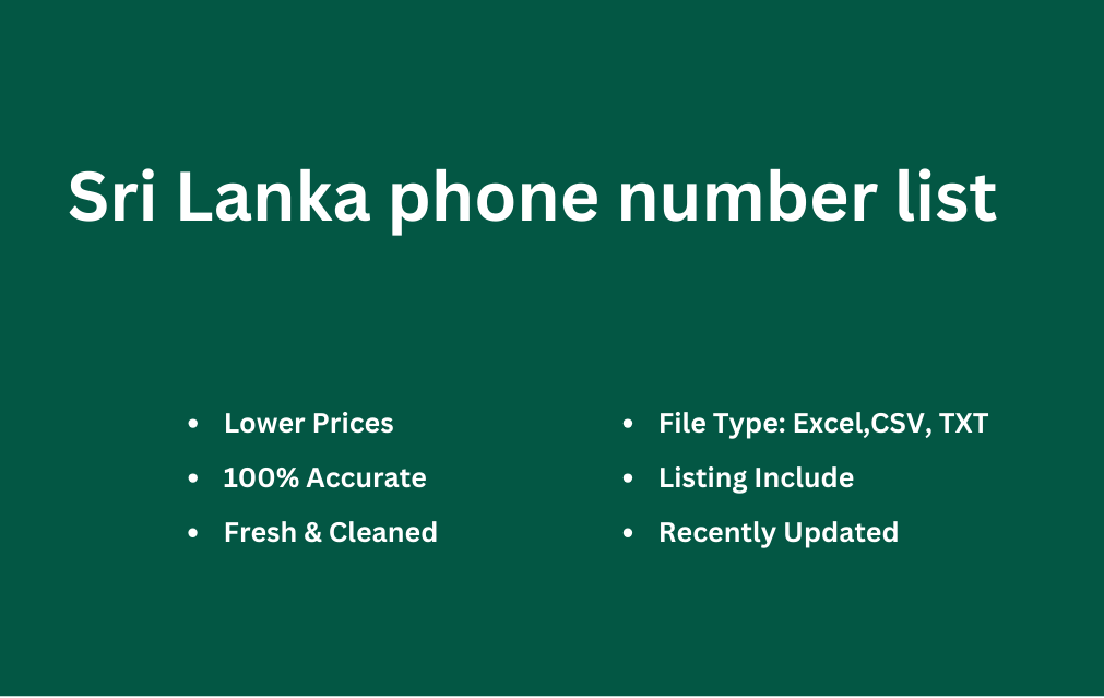 Sri Lanka phone number list