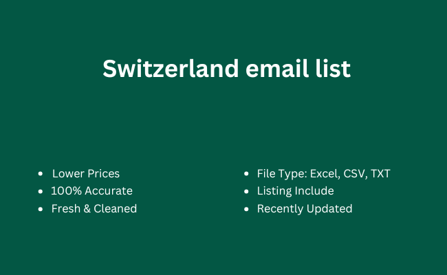 Switzerland email list