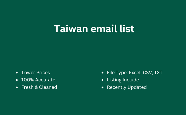 Taiwan email list