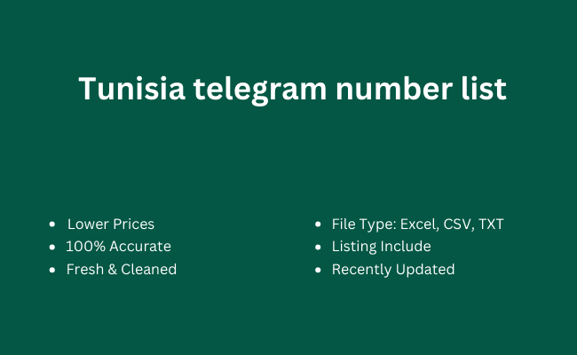 Tunisia telegram number list
