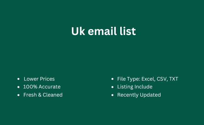 UK email list